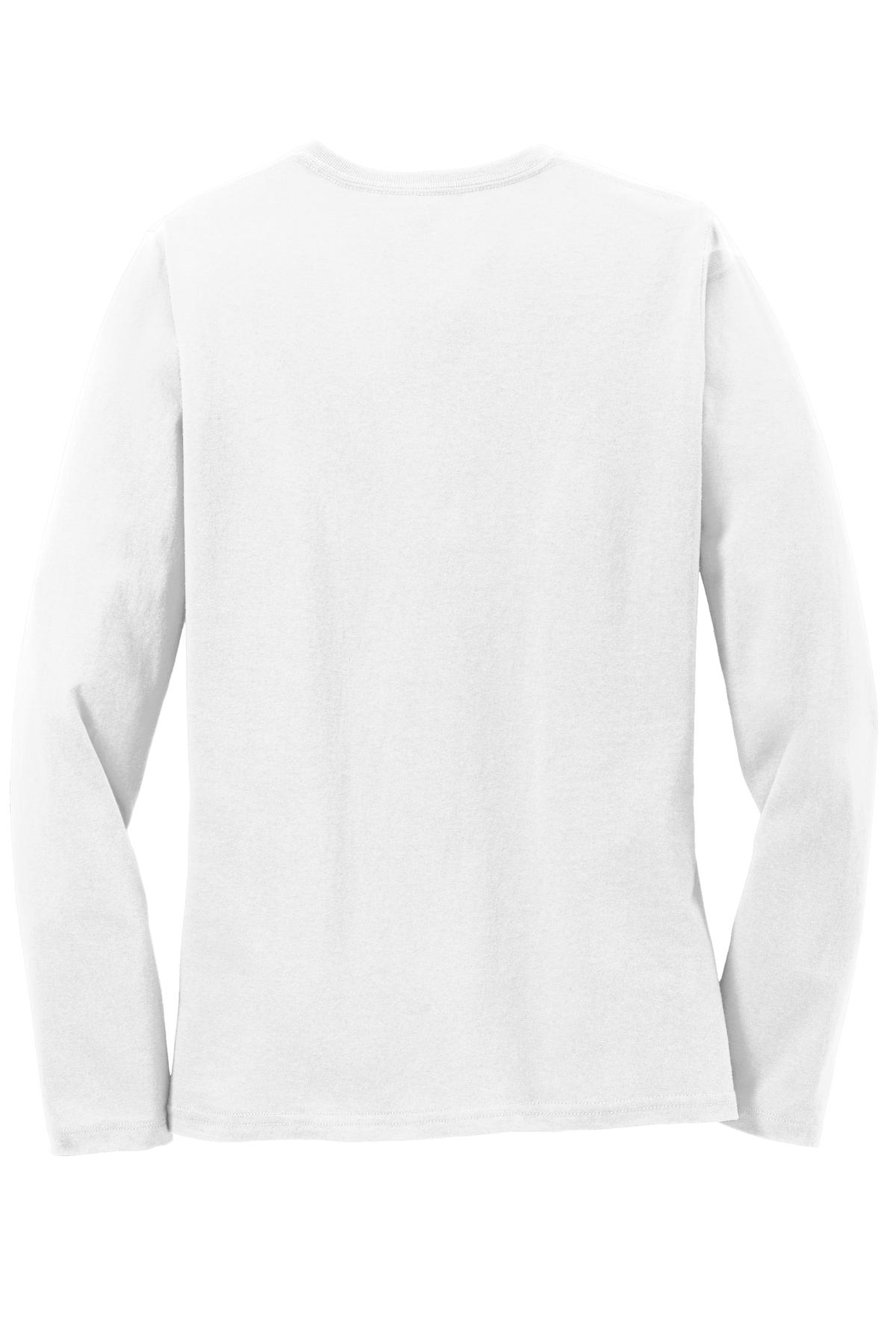 Port & Co Women's Long Sleeve Core Cotton Tee. LPC54LS 58
