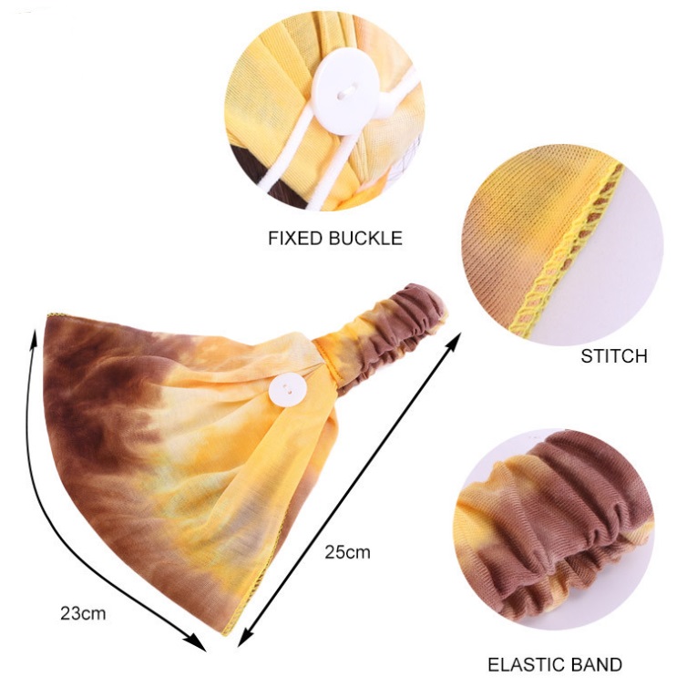 Face Bandana mask Reusable Tube w/ Full color hairbands 2