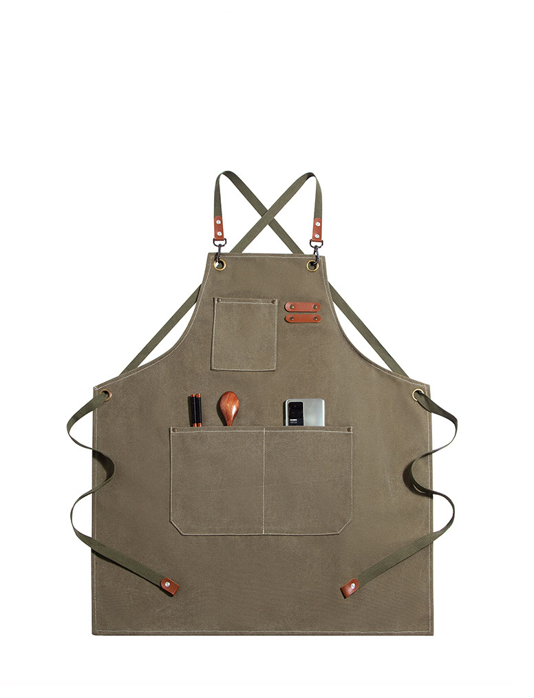 Canvas Aprons with 3 Pockets 8