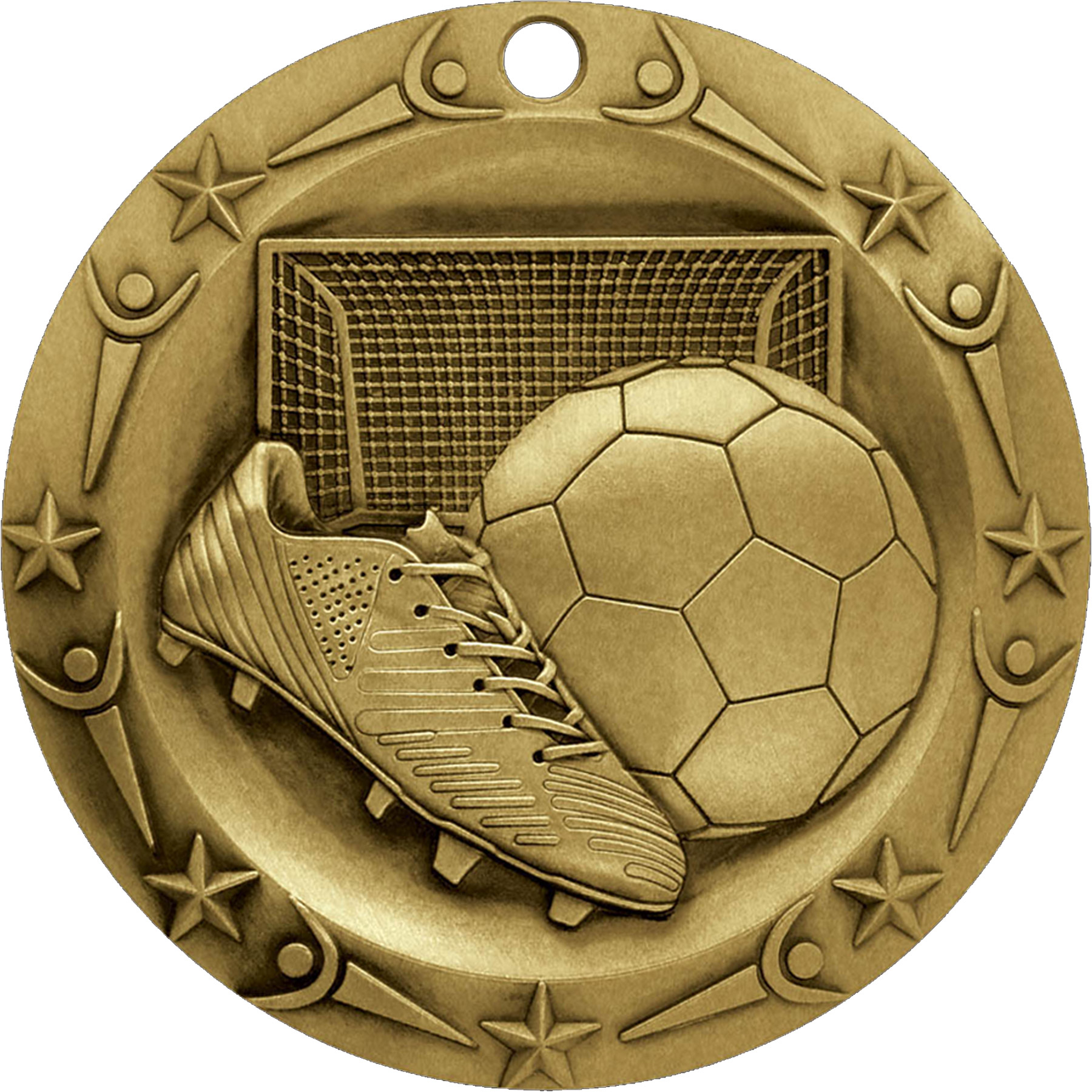 Stock World Class Sports & Academic Medals: Soccer 6