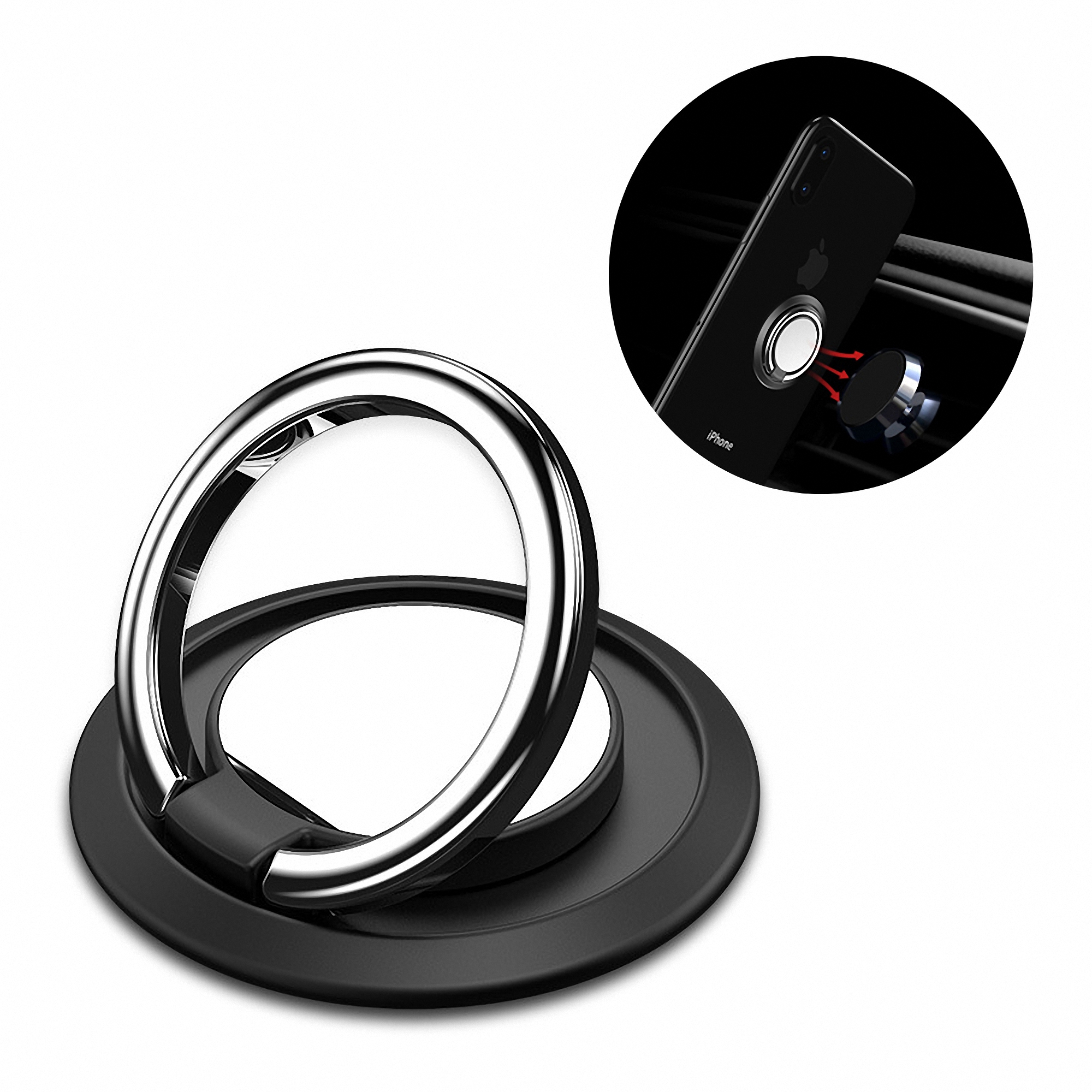 Magnetic Metal Phone Ring Holder Stand 4