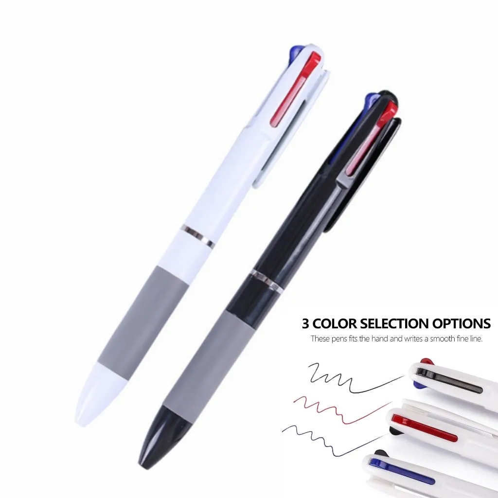 Three-color press ballpoint pen 2