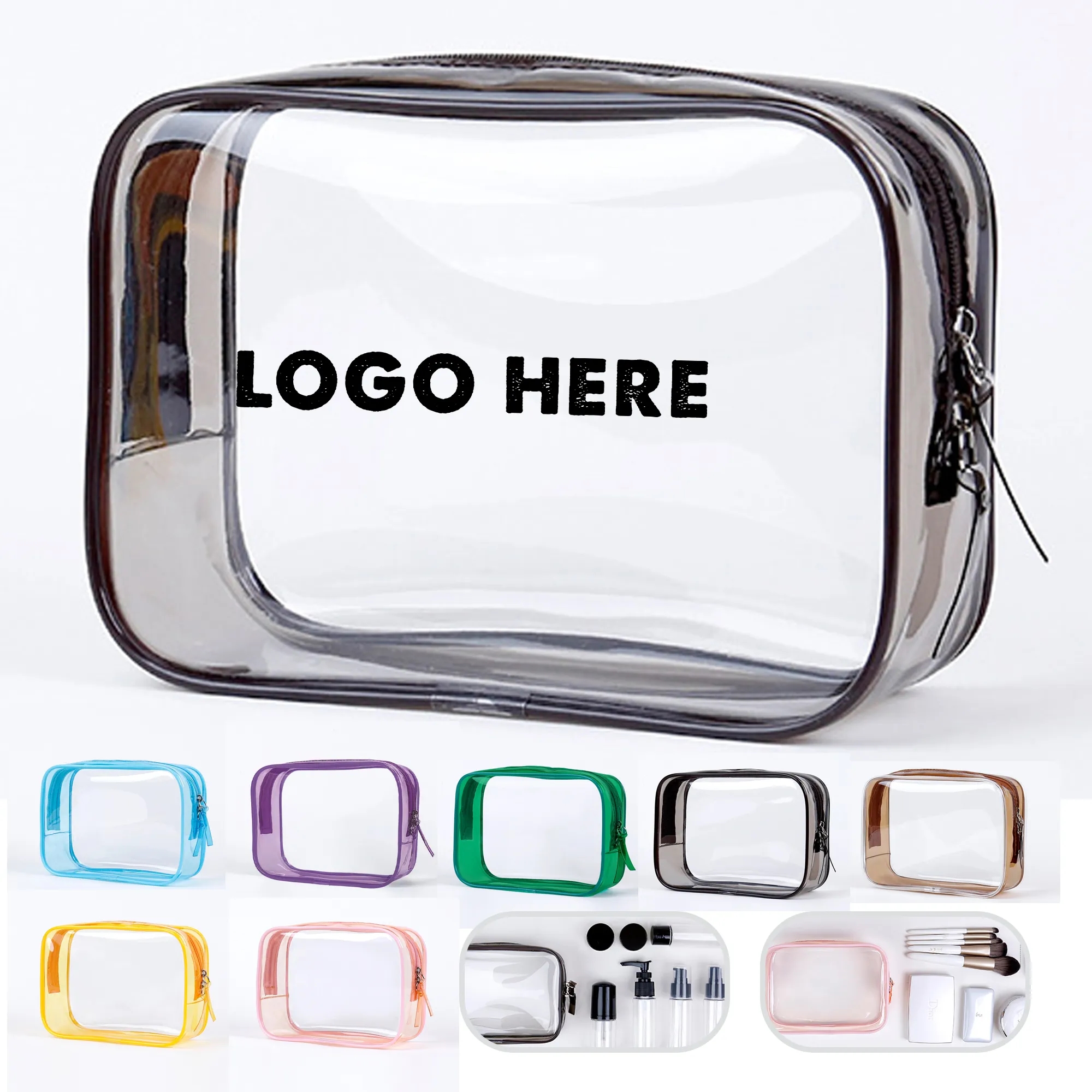 Waterproof PVC Clear Makeup Bag 6