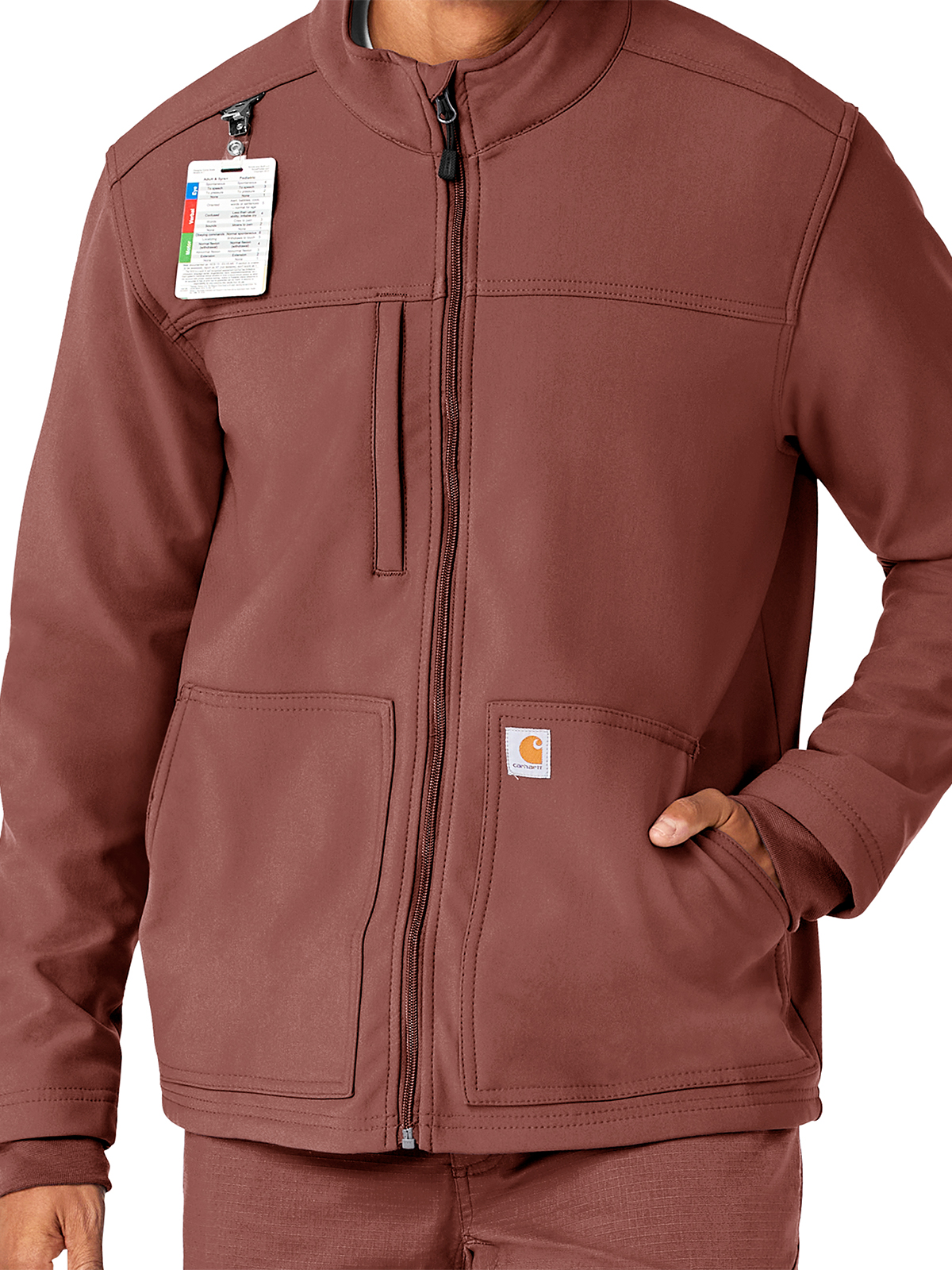 Carhartt Scrubs - Rugged Flex Peak - Men's Three-Pocket Bonded Fleece Jacket 7