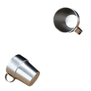 300ml Double Wall Stainless Steel Mug With Collapsible Handles 3