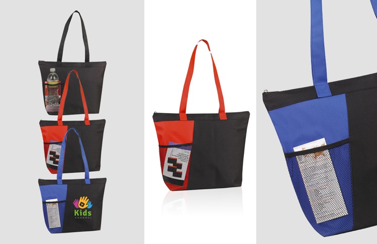 Continental Zip Tote, custom tote bag with logo imprint 5