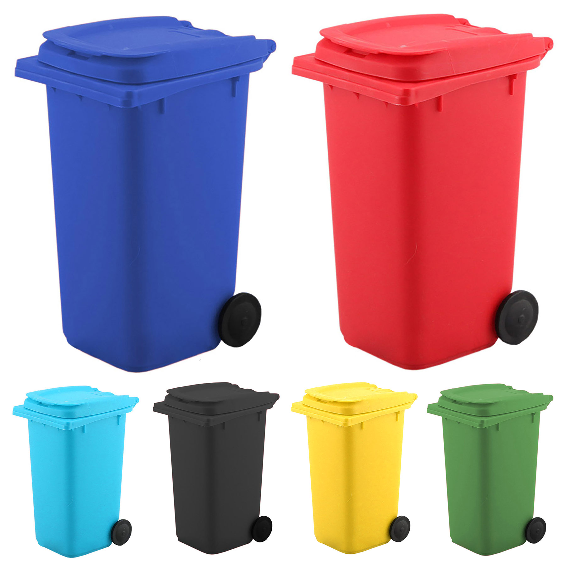 Mini Desktop Plastic Trash Can Pen Holder 1