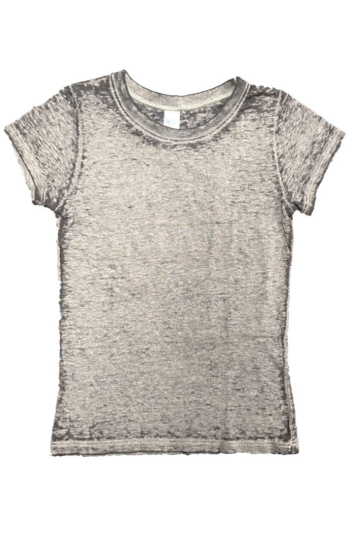 Youth Burnout Wash Short Sleeve Girls Tee 2