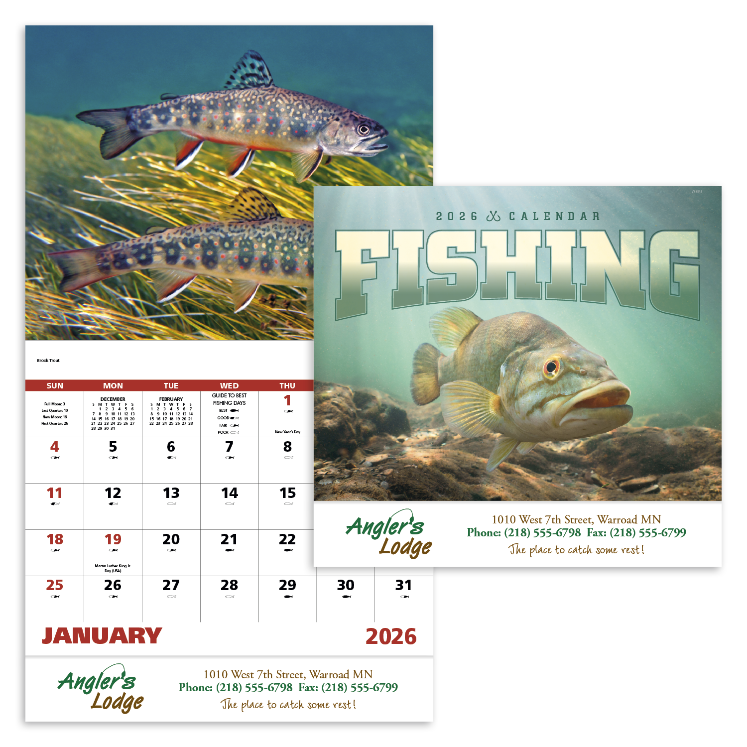 Good Value™ Fishing - Stapled Calendar 5
