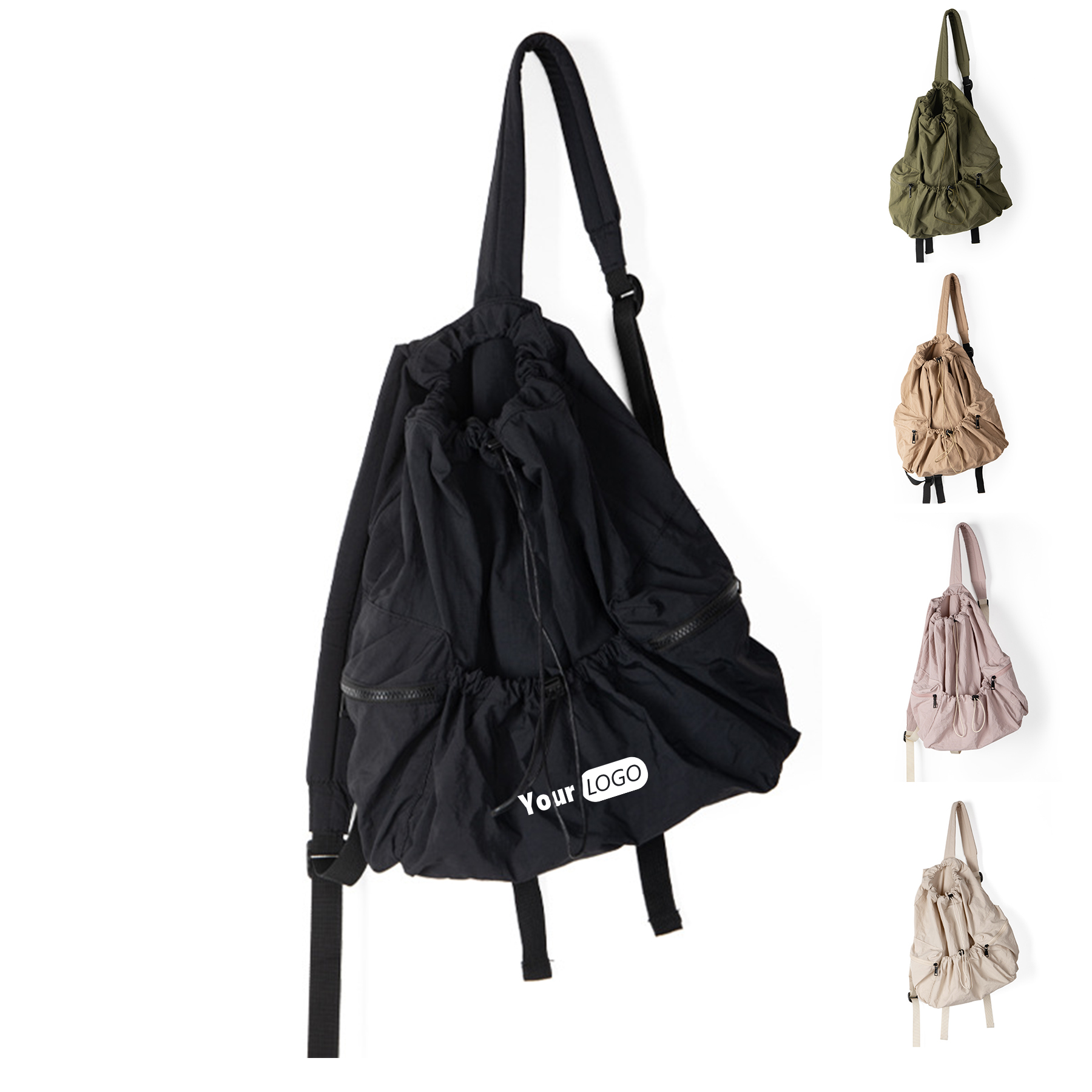 Nylon Breathable Drawstring Backpack 8