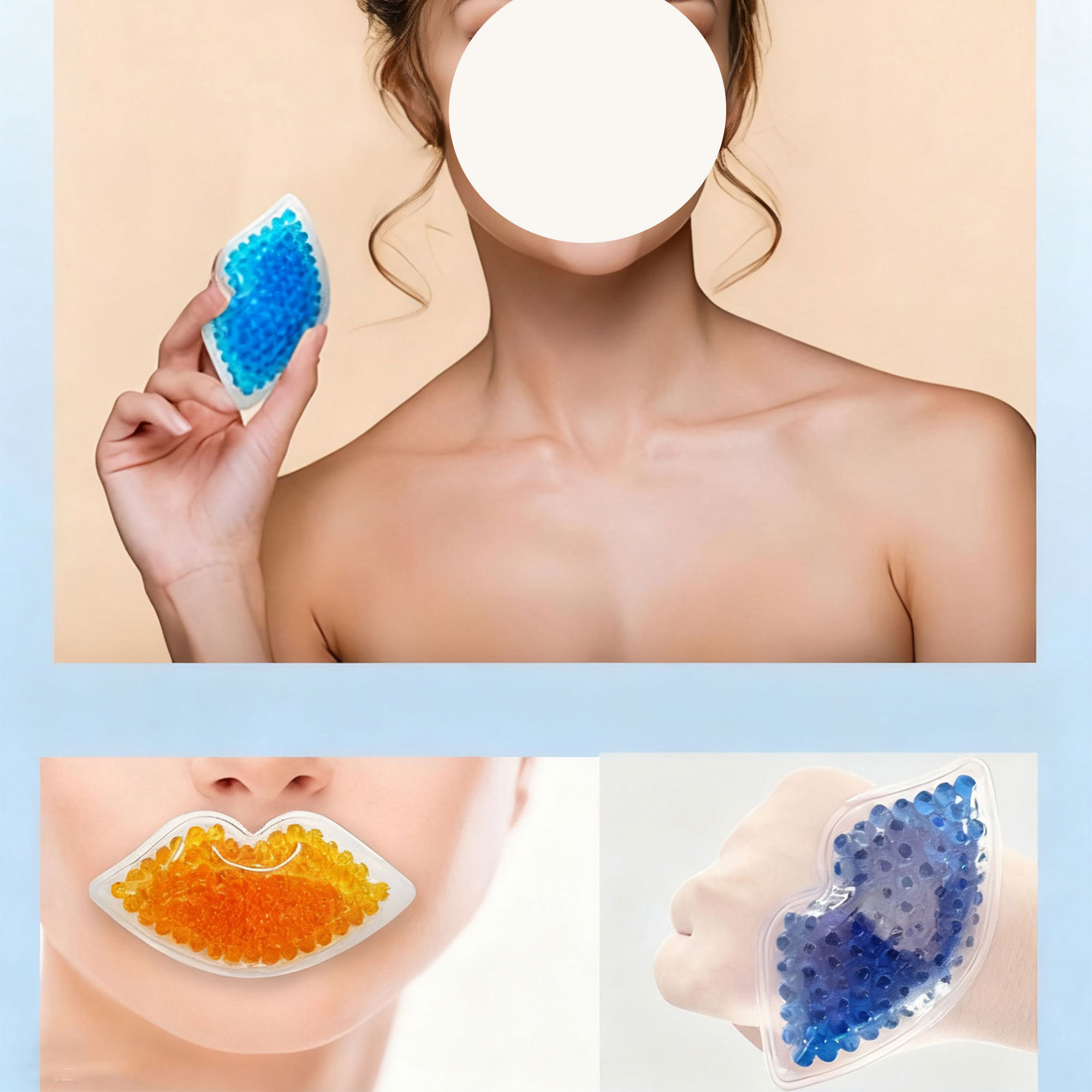 Reusable Lip Shape Ice Packs 5