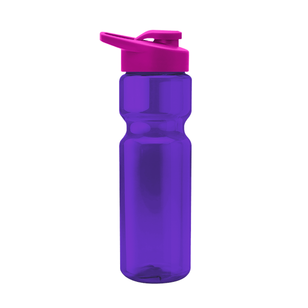 Blazer 28oz Transparent Bike Bottle w/Drink-thru Lid 390
