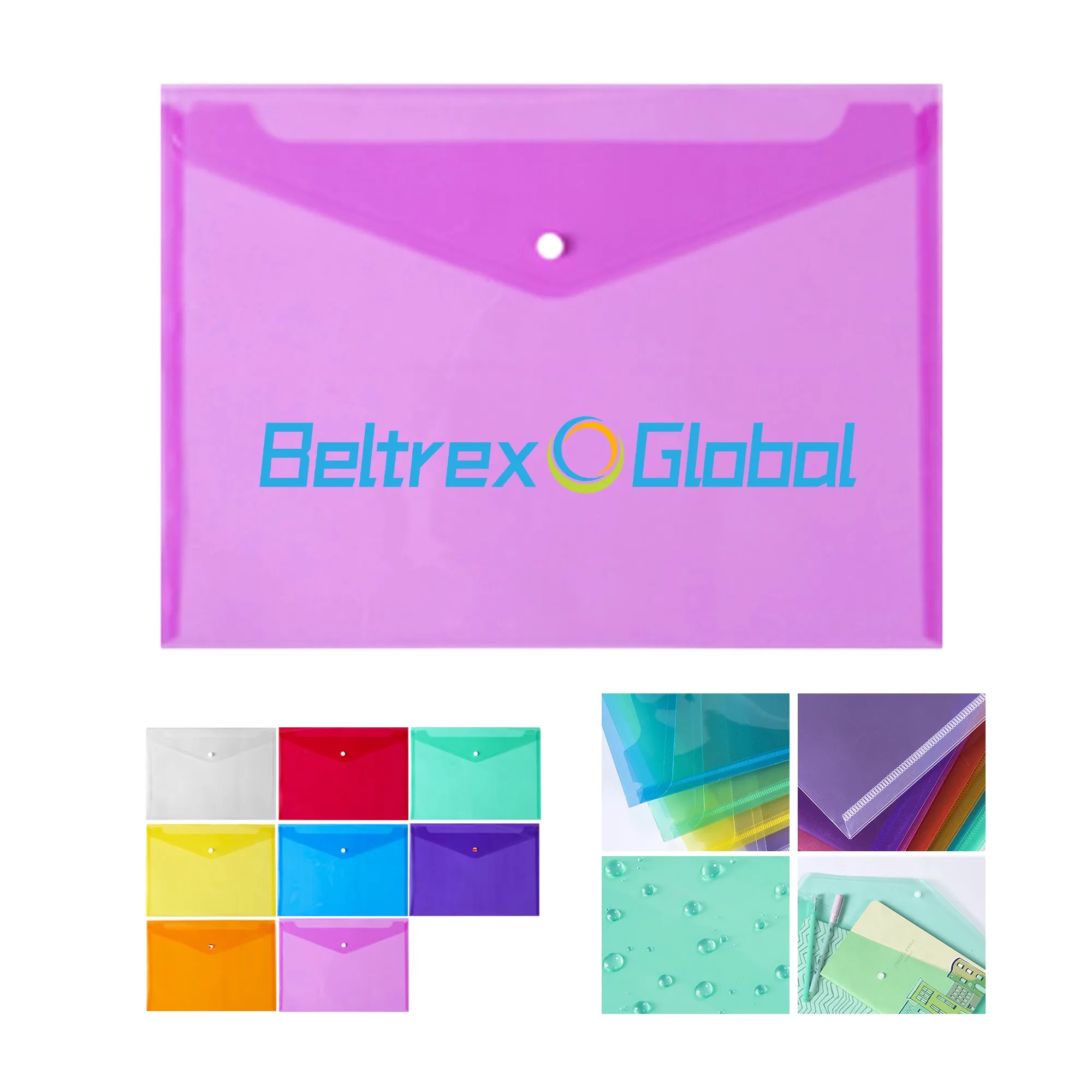 Transparent Snap Document Folder 5