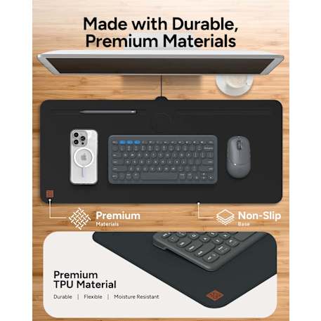 Zagg Desk Mat with Wireless Charging 57