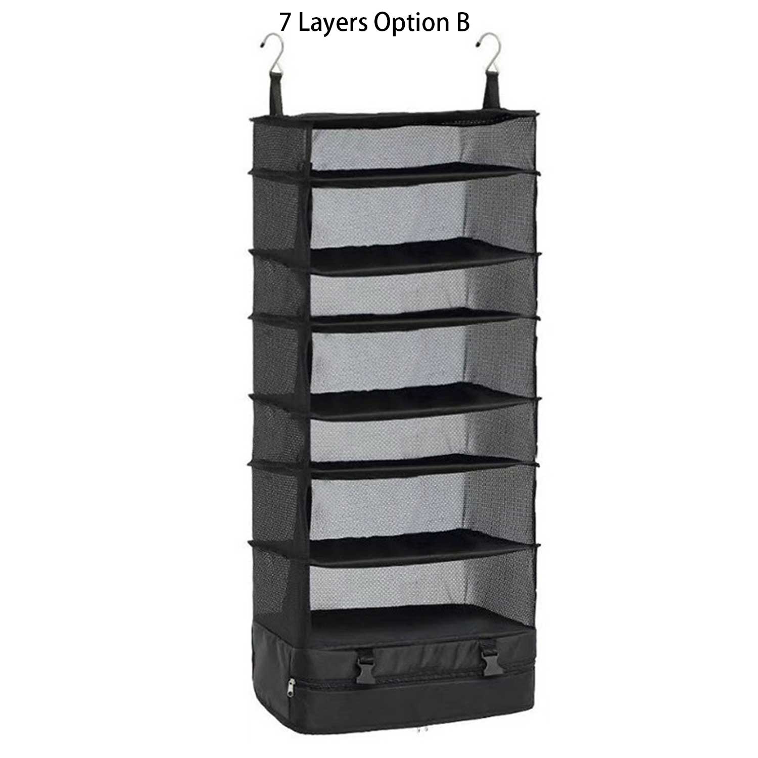 3/5/7-Layer Hanging Organizer - Foldable Mesh Storage Bag 1