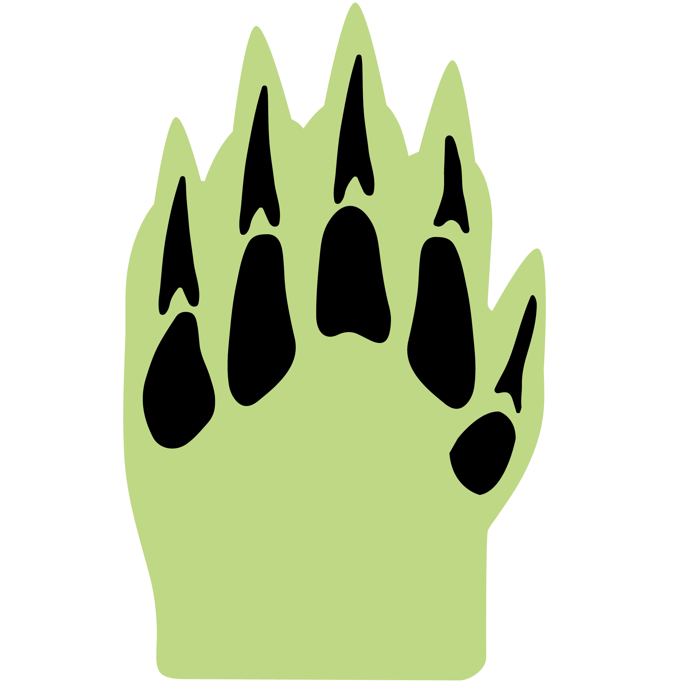 Foam Dinosaur Claw Mitt 1
