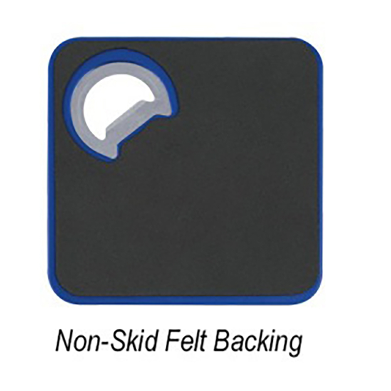 Square Bottle Opener with Coaster 13