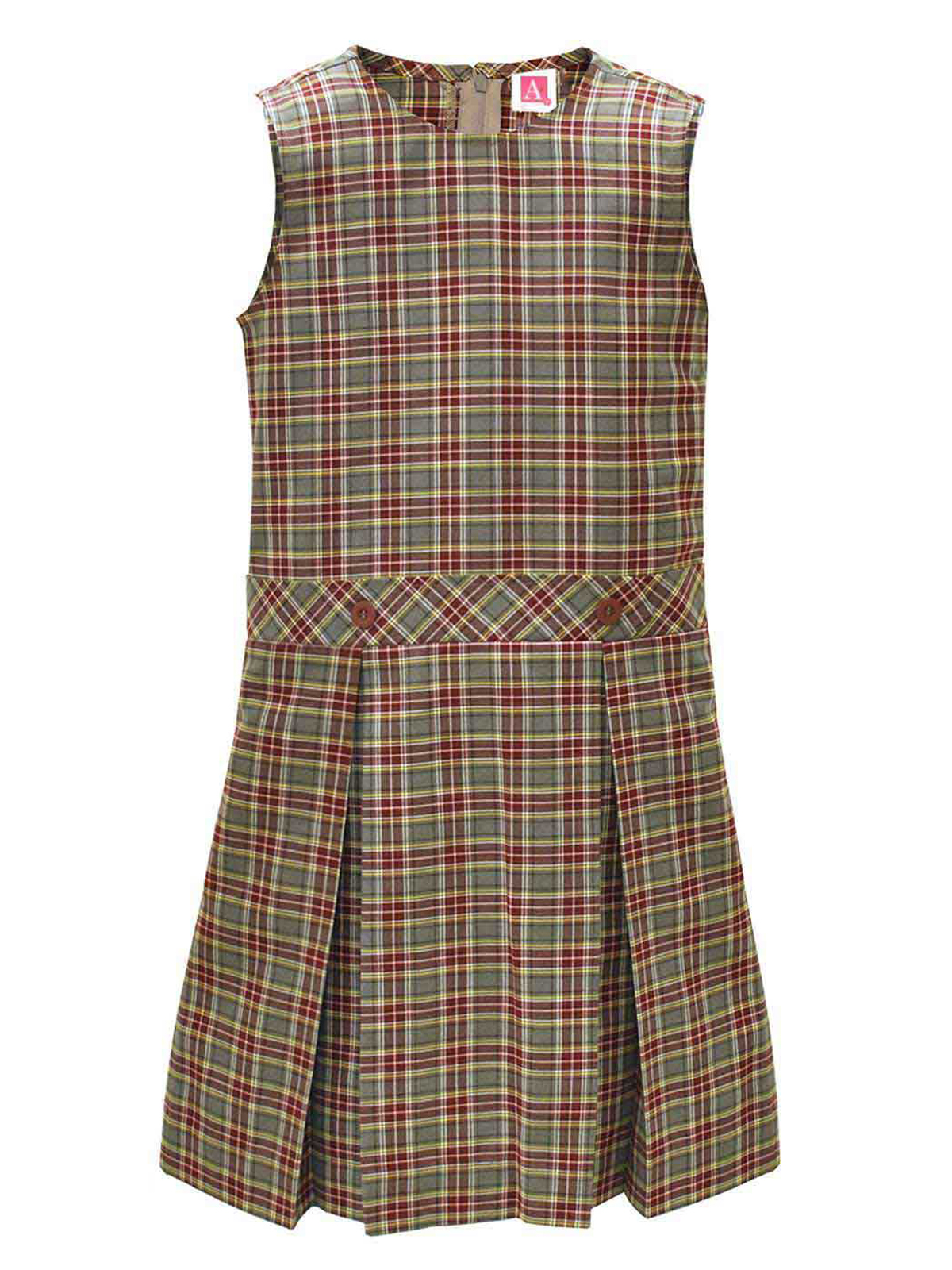 A+ Uniforms - Girls' Polyester Plaid Jumper 14
