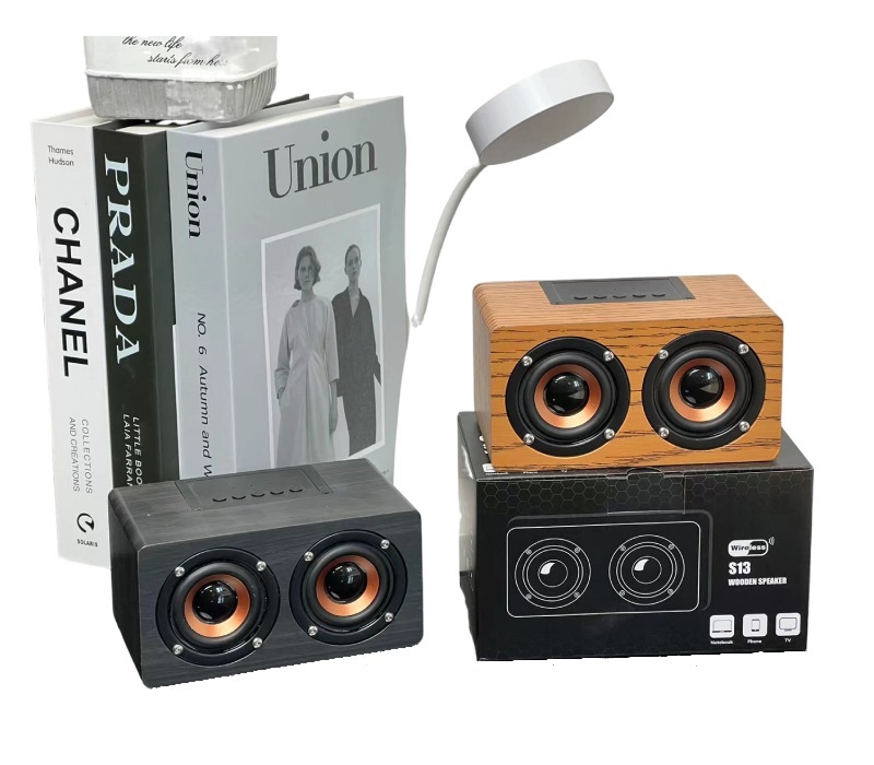 Wooden Subwoofer Wireless Bluetooth Speaker 5
