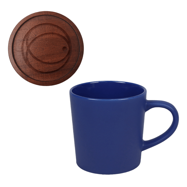Little Rock 16oz Ceramic with Wood Lid 26