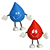 Droplet Stress Reliever Figurine, custom stress ball with logo imprint 3