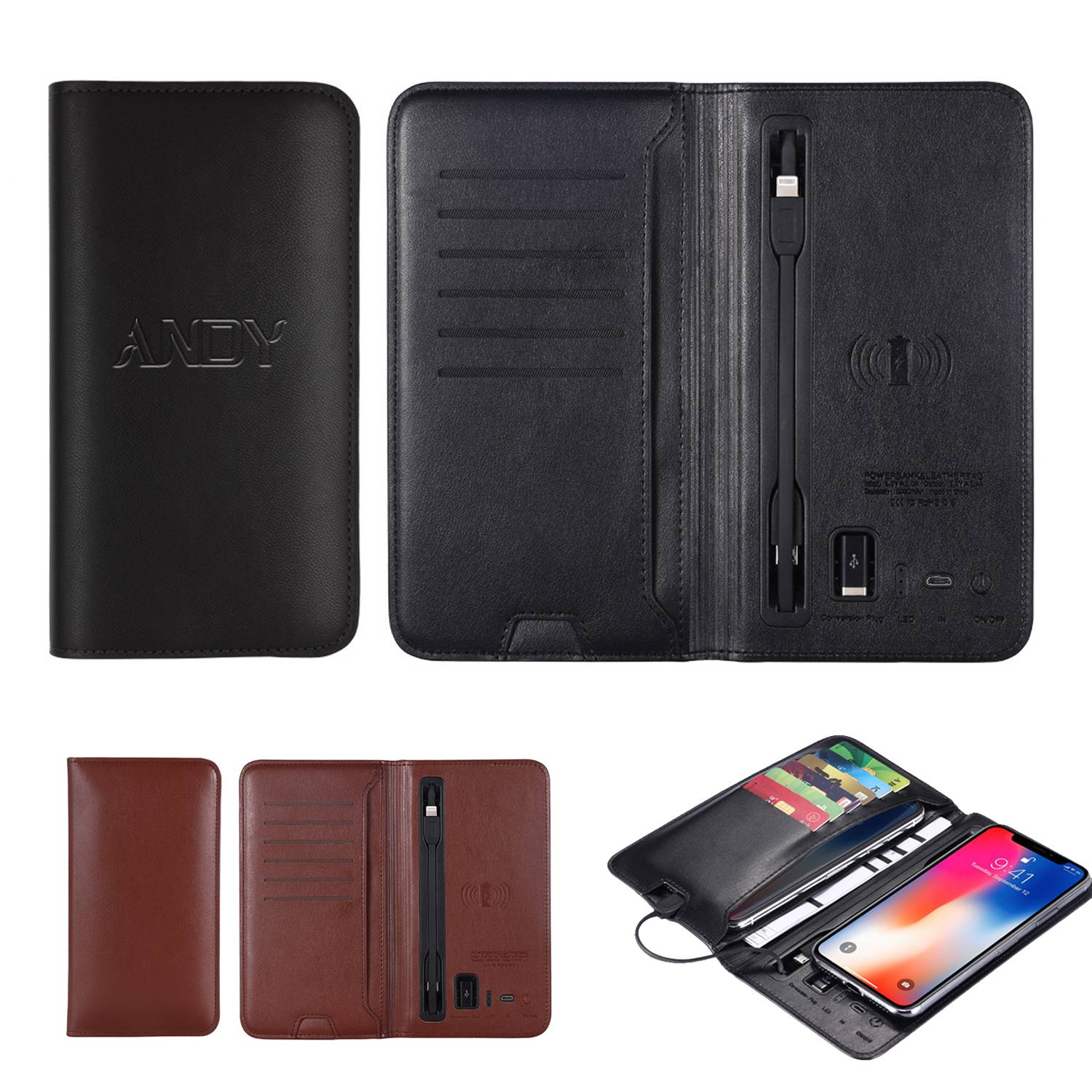 Multifunction Wallet W/ Wireless Charging 5