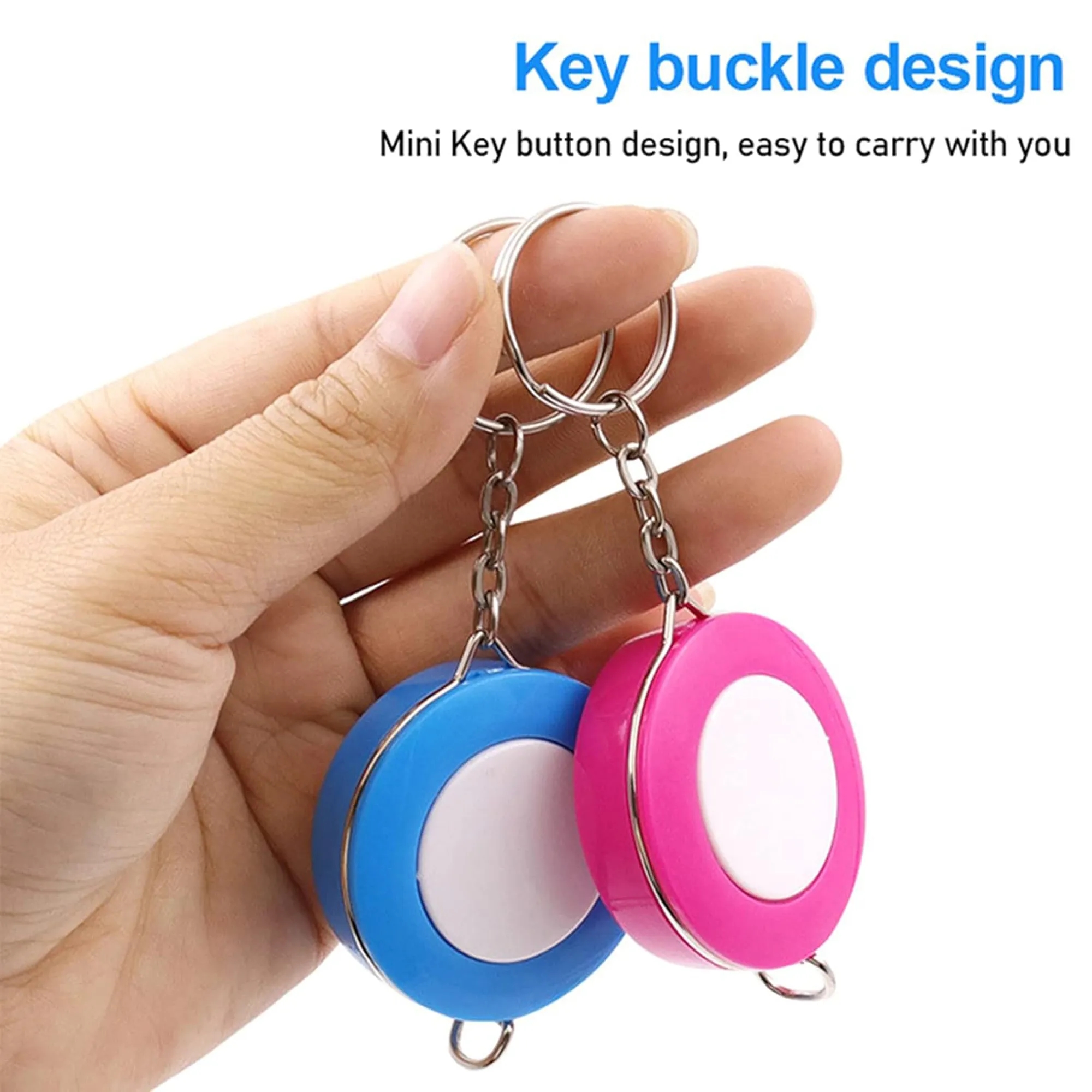 Small Tape Measure Keychains 5ft/ 1.5m Mini Retractable 12