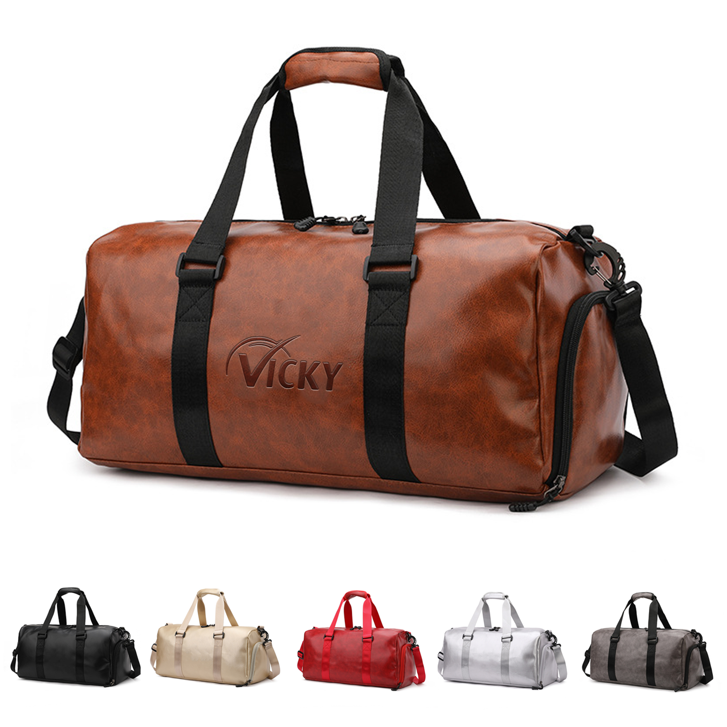 Pu Leather Gym Bag 2
