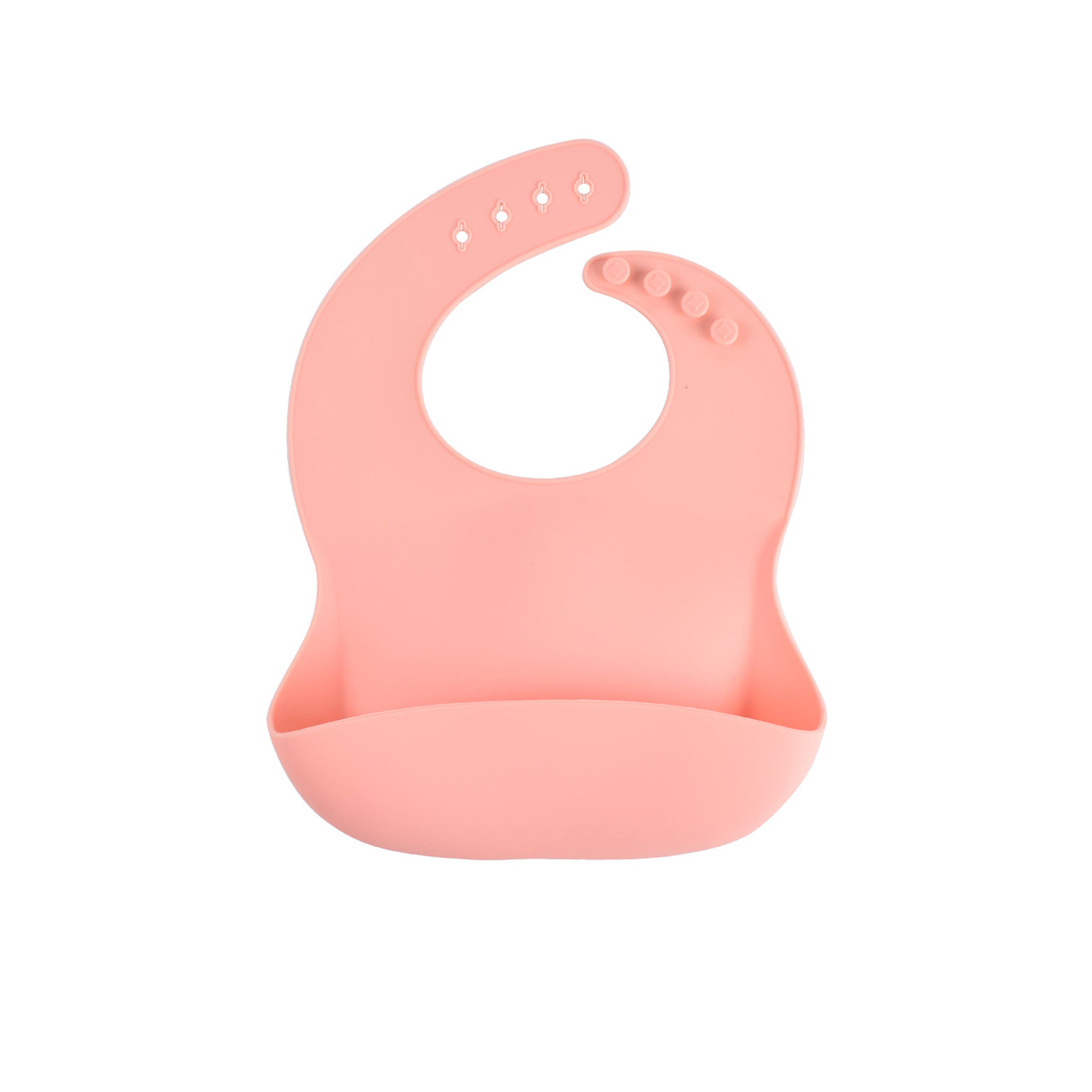 Soft Food Grade Silicone Baby Bib Adjustable 2