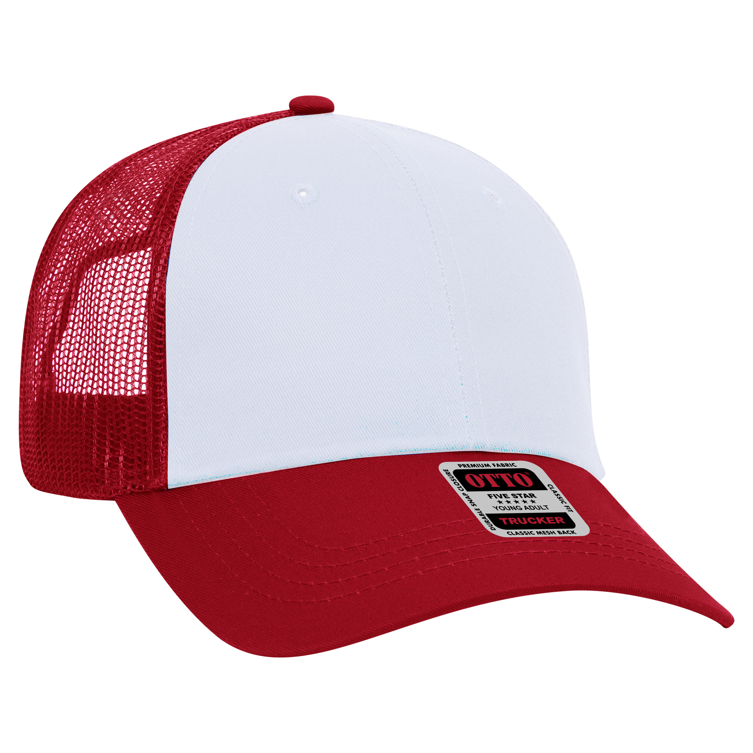 OTTO CAP® 6 Panel Low Profile Mesh Back Trucker Hat 65