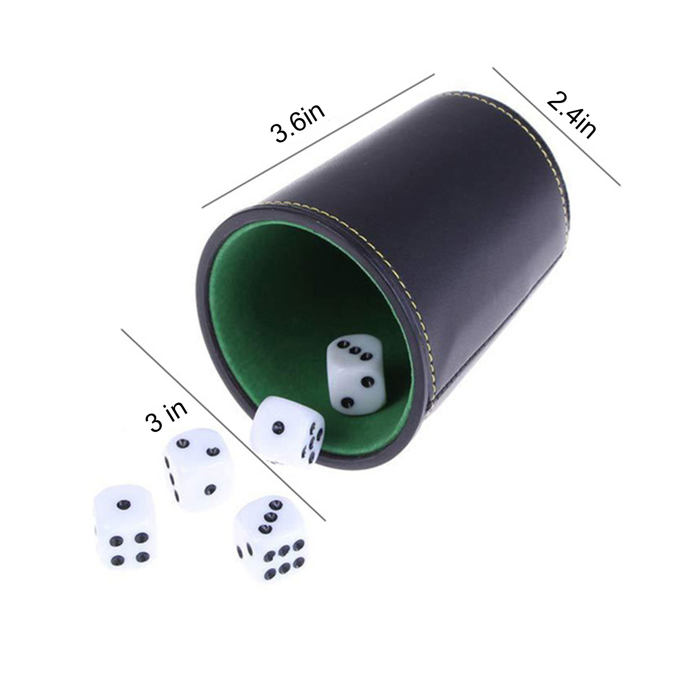 Leather Velvet Quiet Dice Cup 1