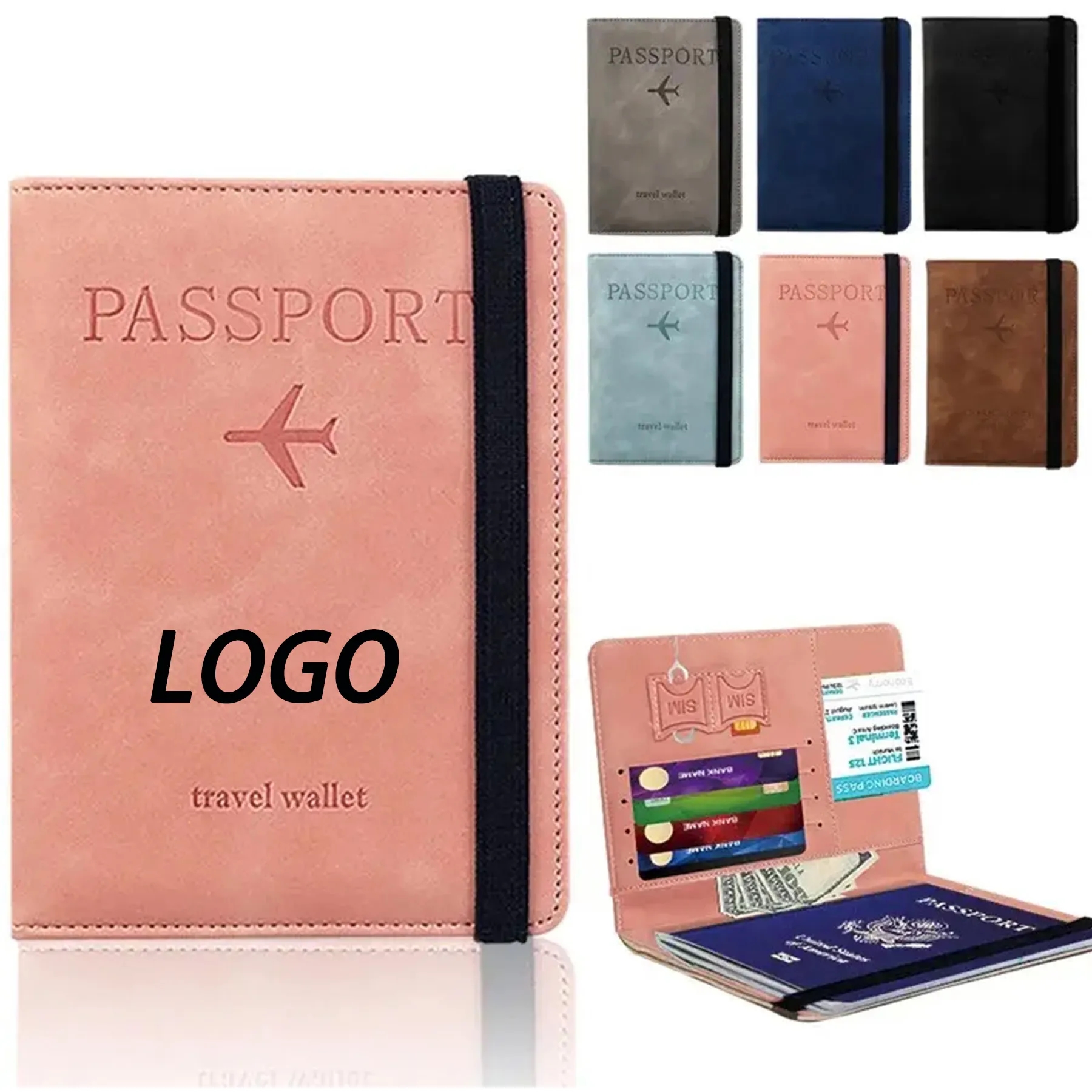 PU Leather Passport Holder Set 5