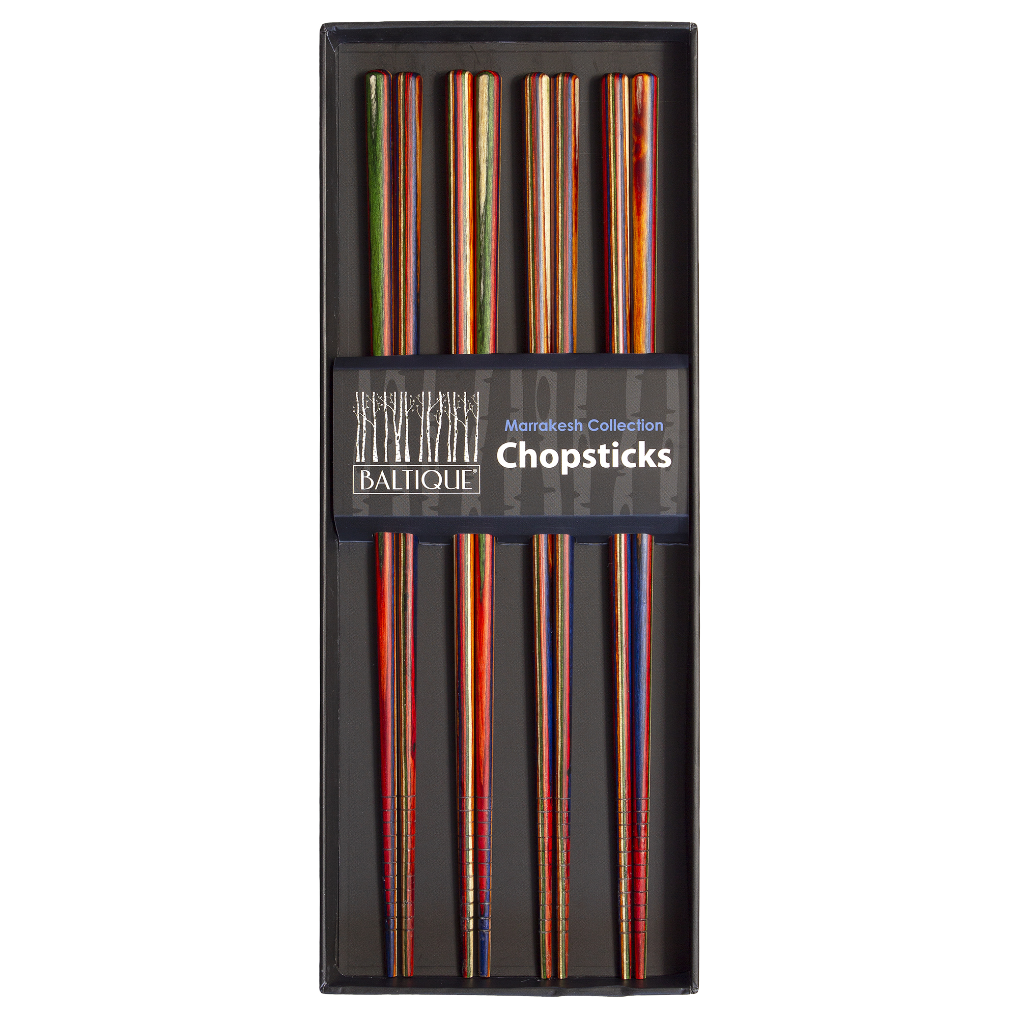 Baltique® Marrakesh Collection Reusable Chopsticks, Set of 4 Pairs 5