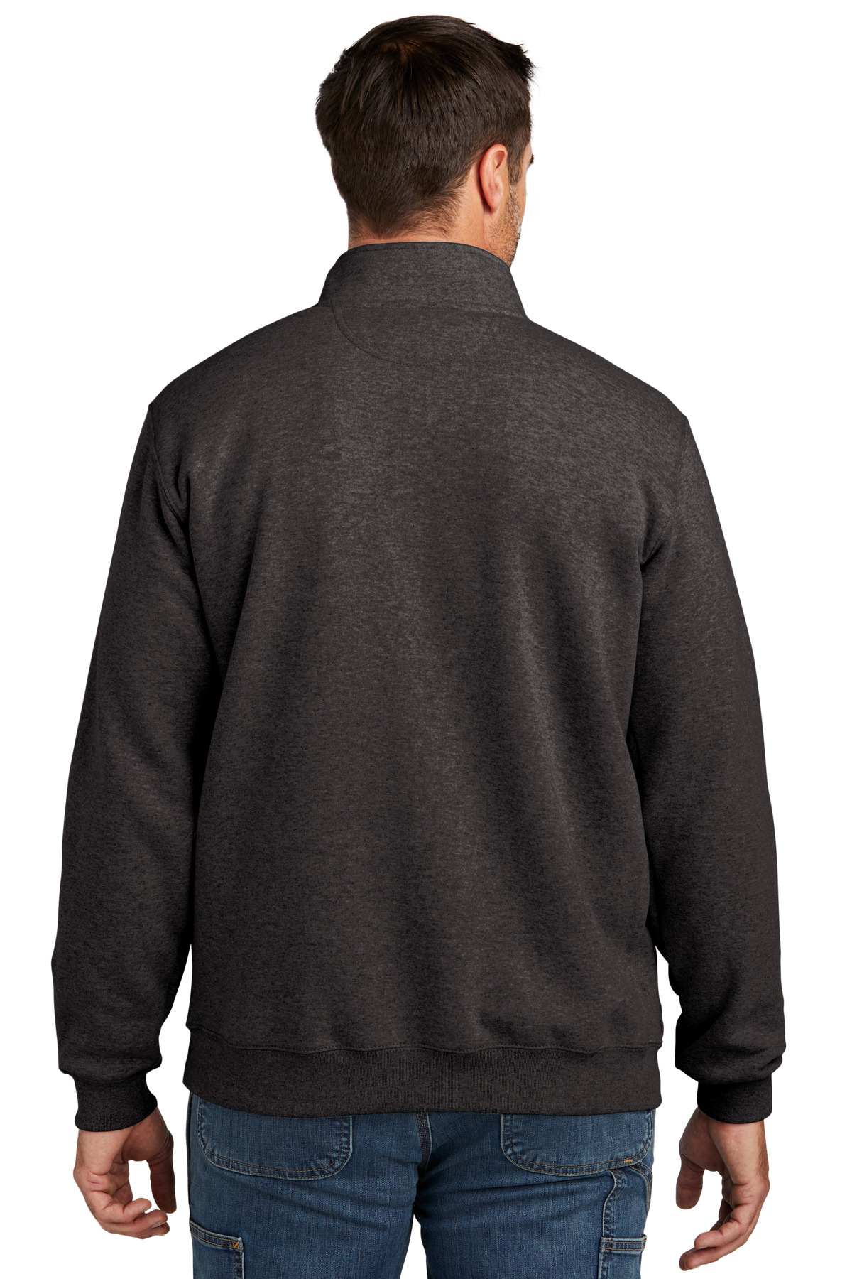 Carhartt Midweight 1/4-Zip Mock Neck Sweatshirt CT105294, custom hoodie or sweatshirt with logo imprint 19
