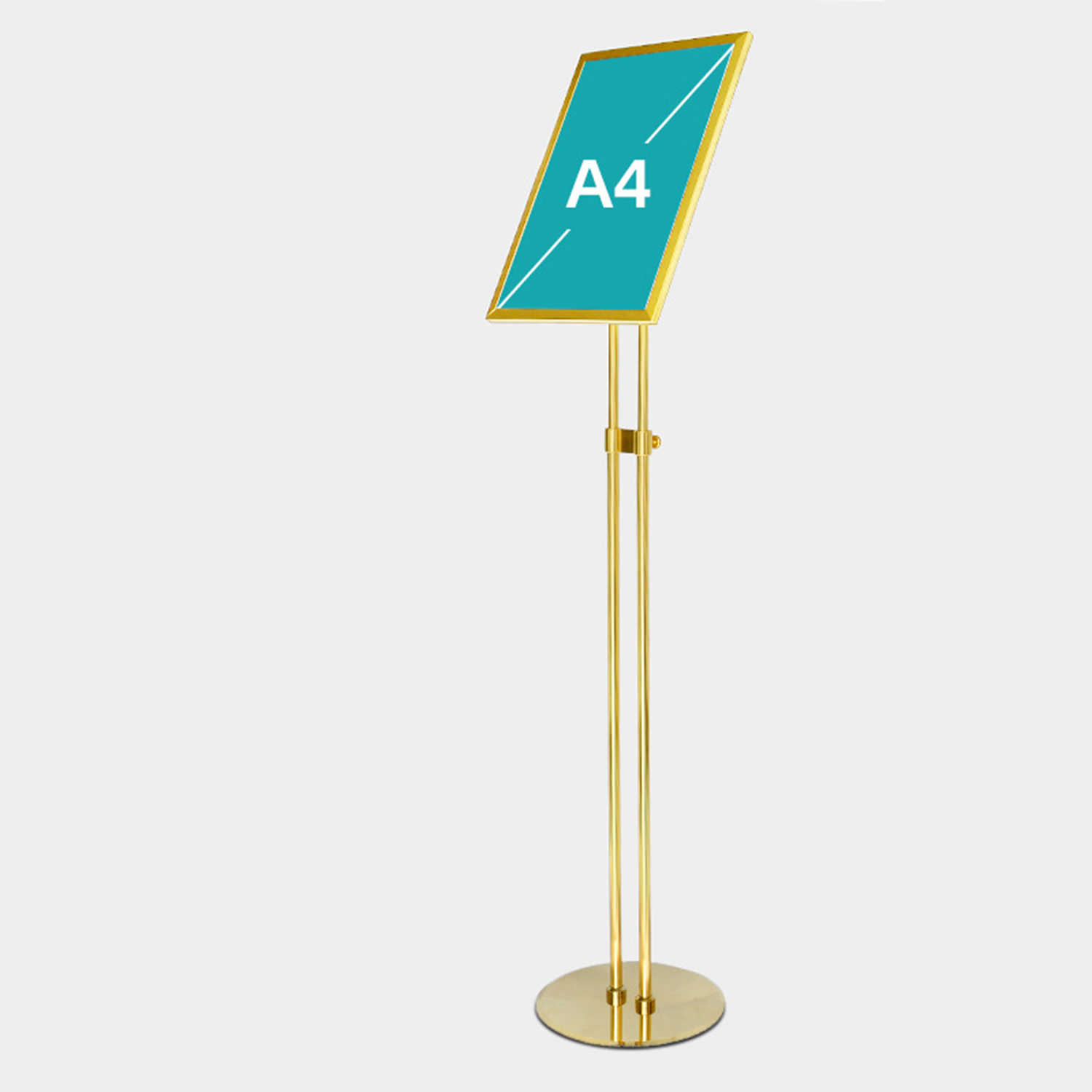 A4 Aluminium Alloy Double Pole Display Stand 5