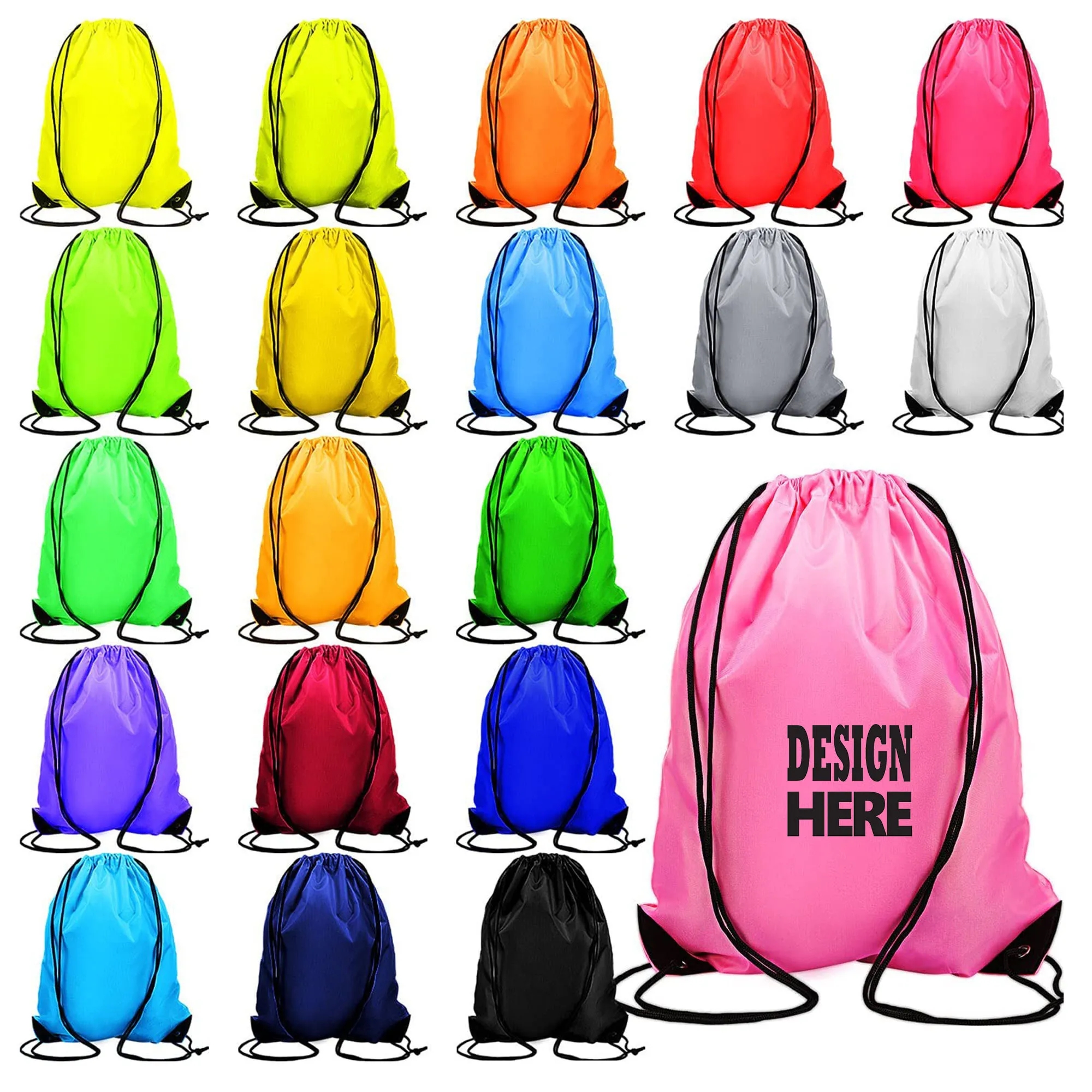 13.4"x16.5" Drawstring Backpack Bag 5