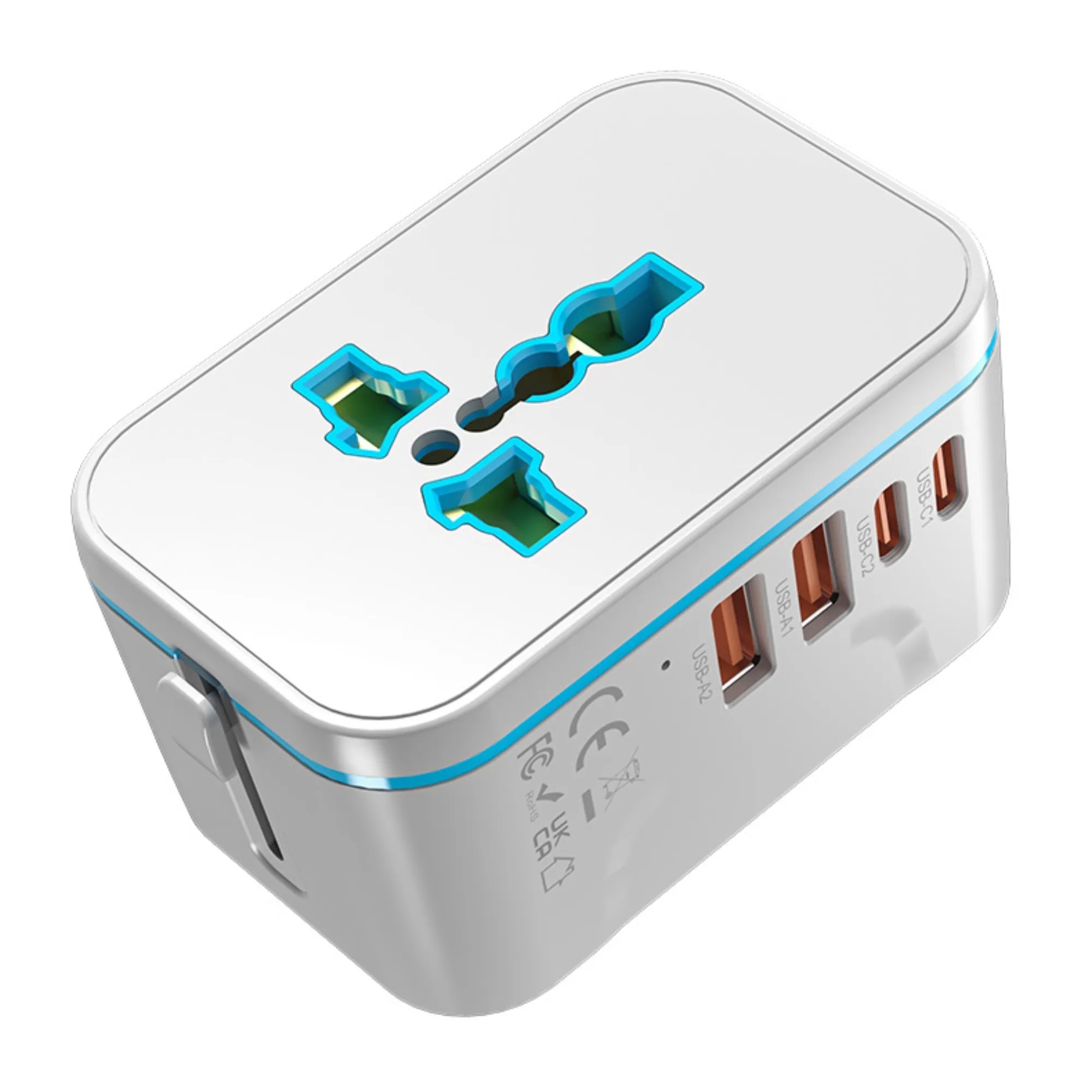Global travel plug converter gallium nitride fast charging 5