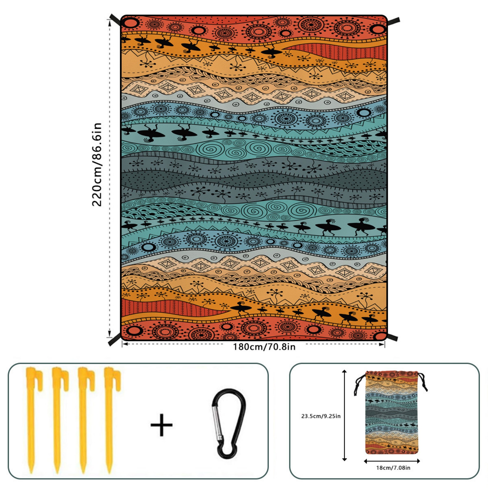 Quick Dry Water Resistant Beach Mat 5