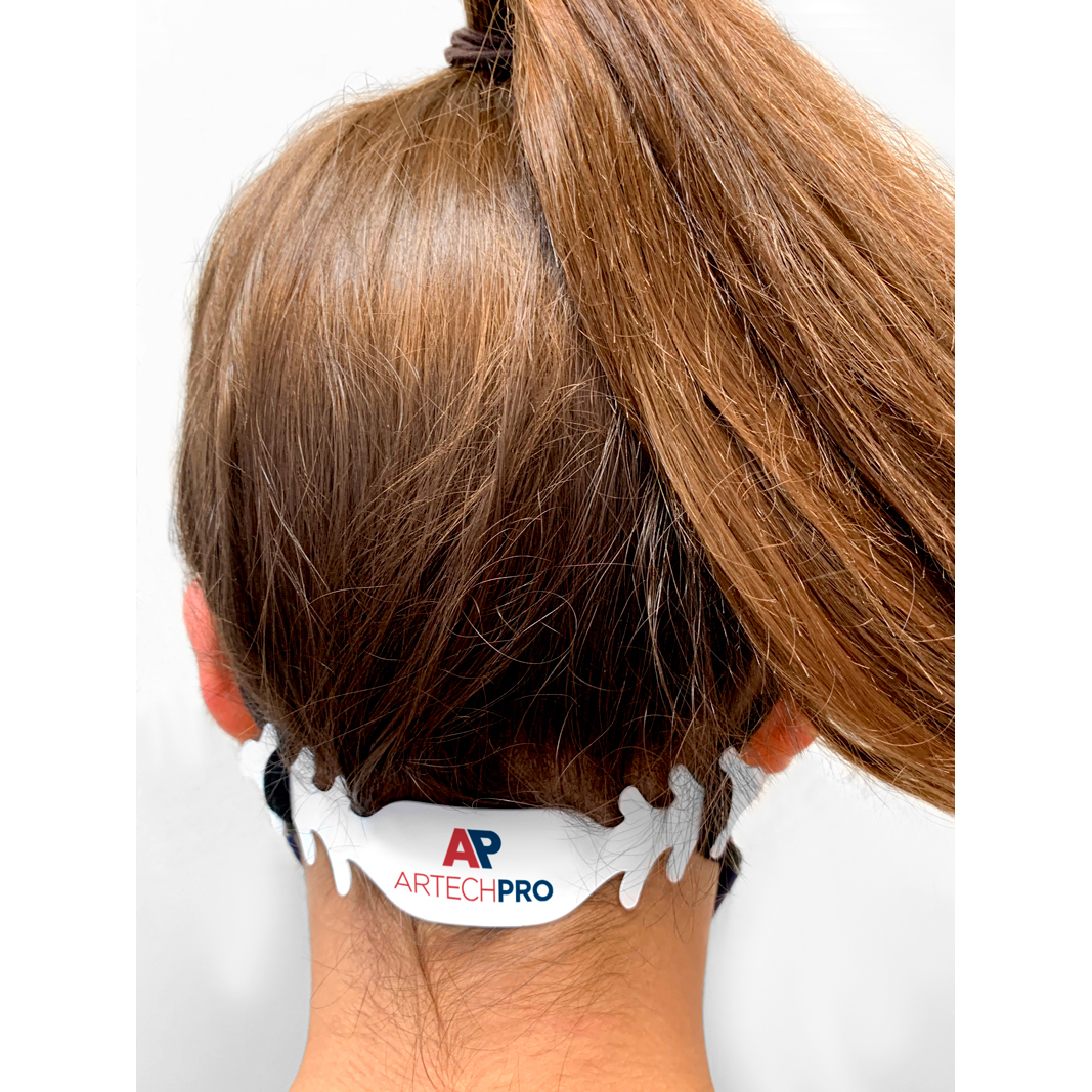 Ear Saver Mask Clip .023 White Polyethylene Plastic Full Colour Imprint 5