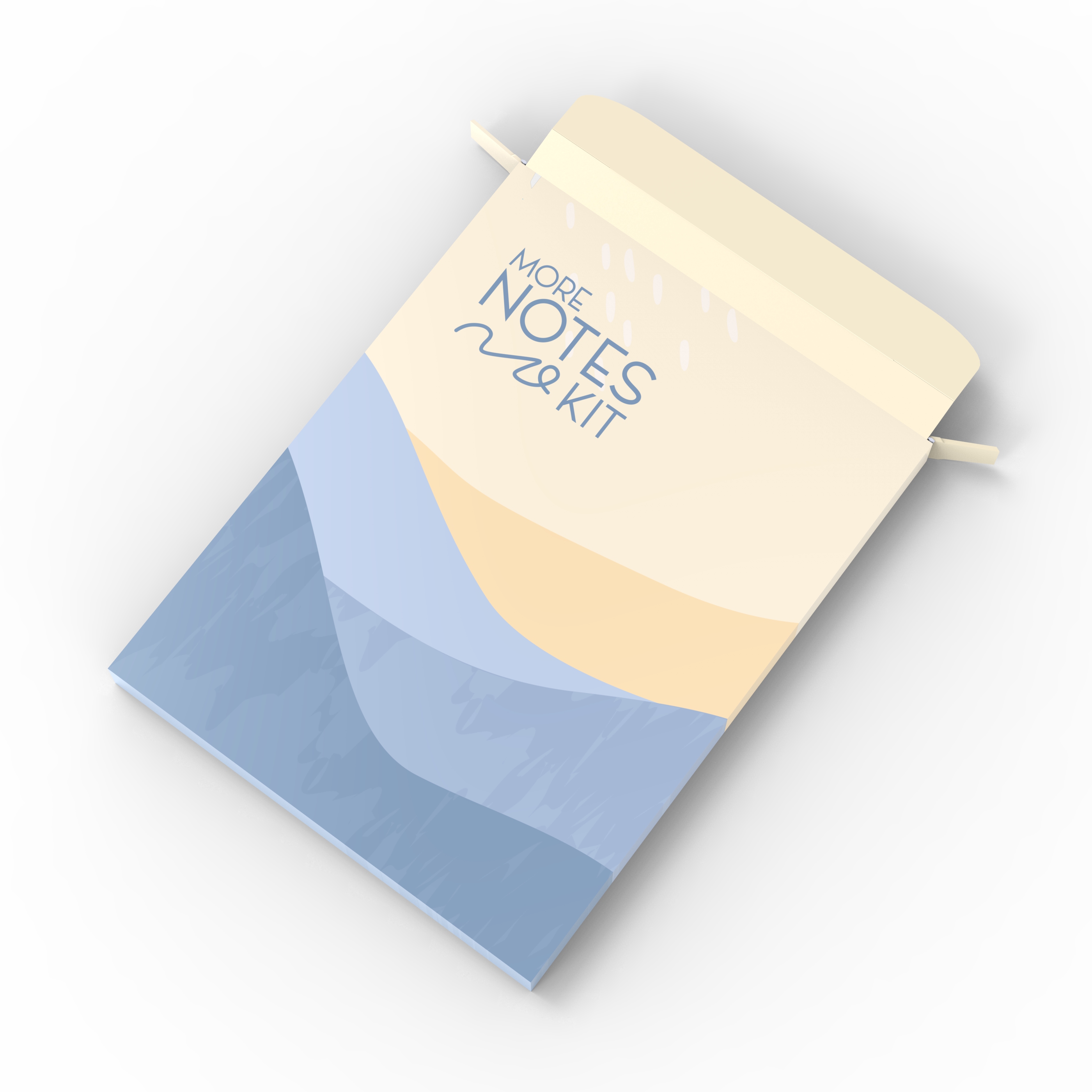 More Notes Kit: Notebook, pen and penholder set (top bound) 5