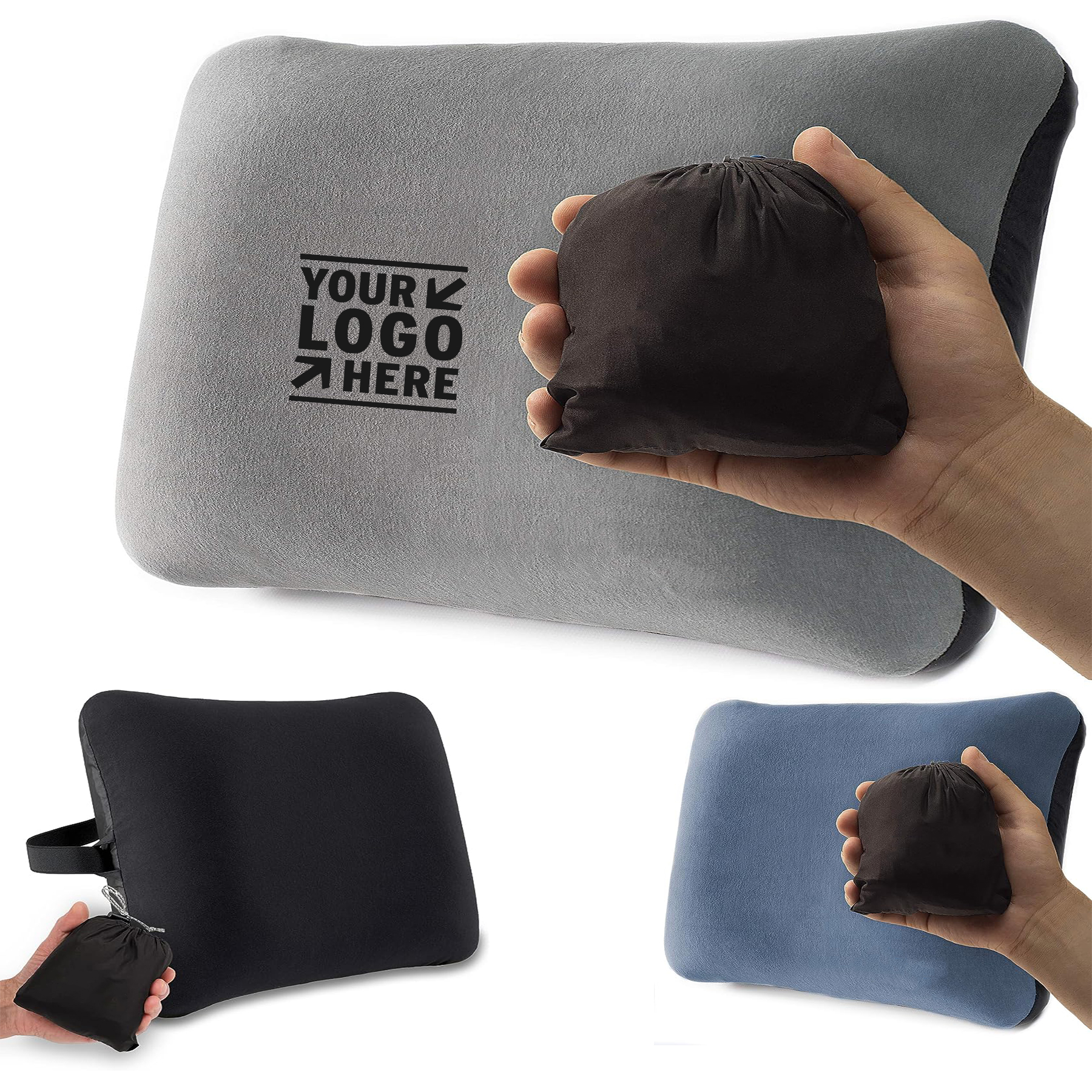 Compressible Lightweight Inflatable Camping Hiking Ultralight Backpacking Pillow