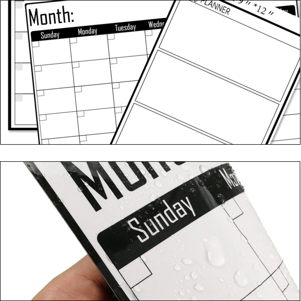 Magnetic Dry Erase Weekly Planner Set For Fridge 3