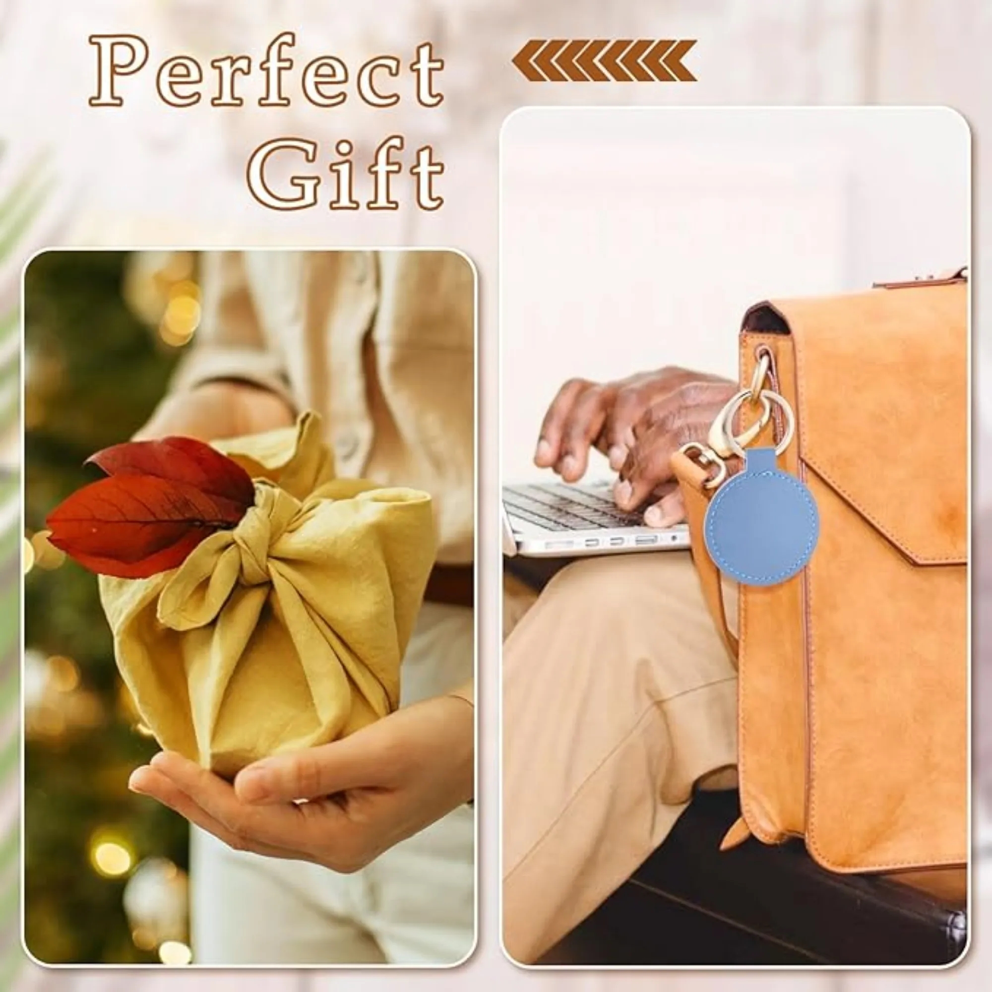 Business PU Leather Keychain 5