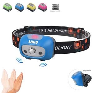 Sensor Activated Headlamp Flashlight With Sensor Modes 4