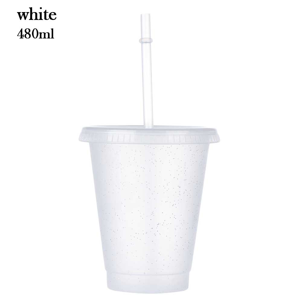16 OZ Transparent G PP Sensitive Dandruff Tumbler/Lid and Straw Cup 9