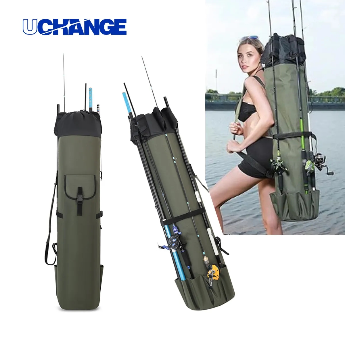 Durable Fishing Gear Carry Bag Backpack 10