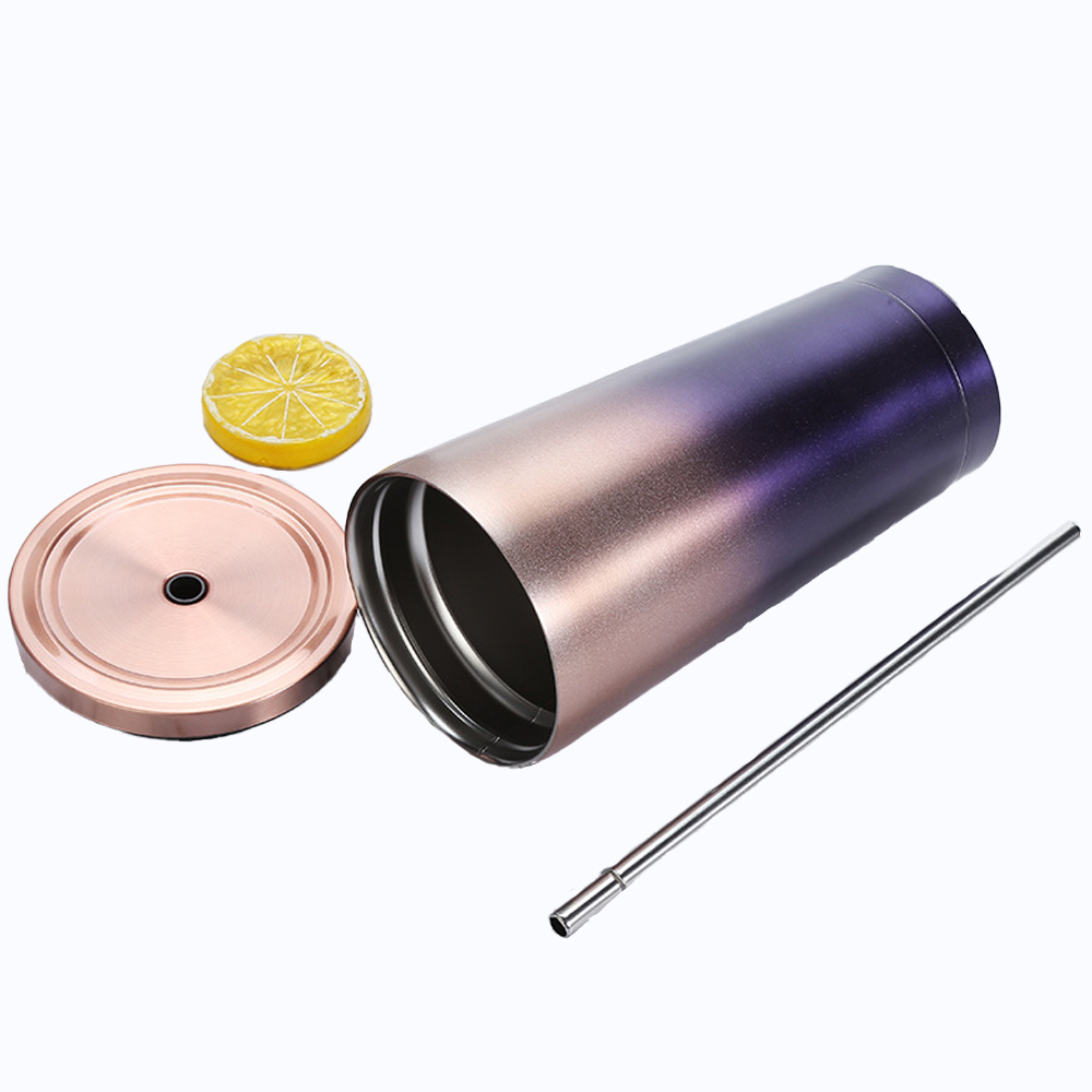 Double Layer Stainless Steel Straw Cup 3
