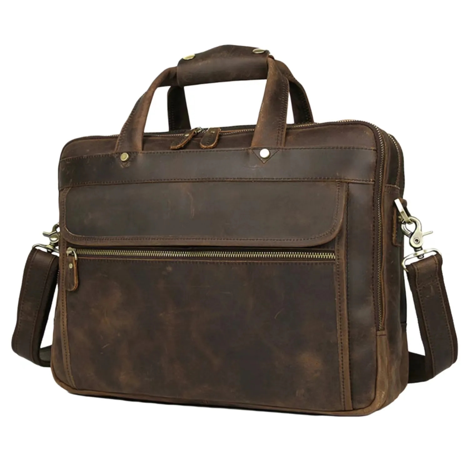 Handmade Vintage Genuine Leather Briefcase 1