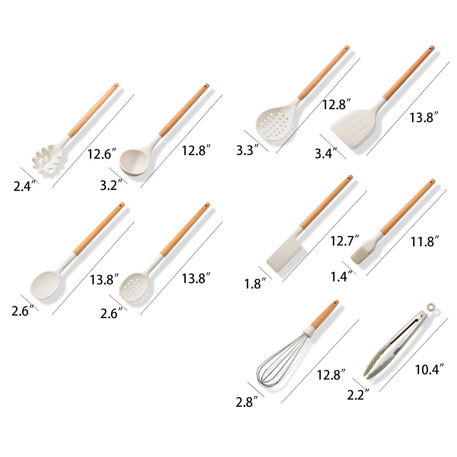 Kitchen Utensils Set with Holder - 11 Pc 2