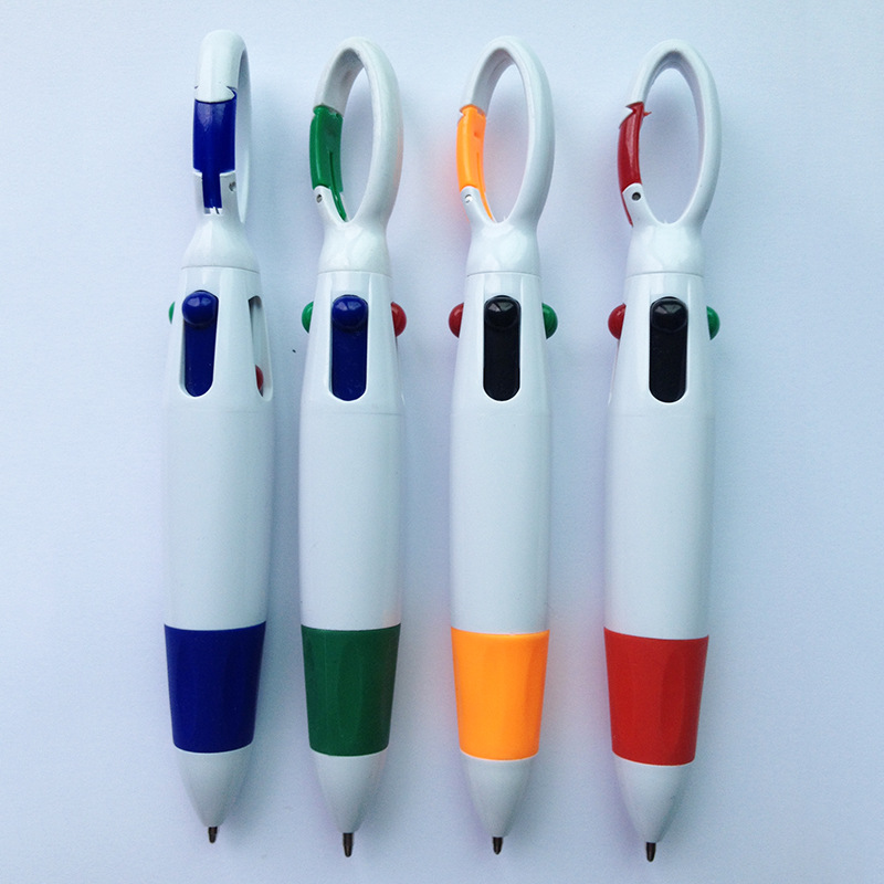 4-Color Pen with Carabiner 1
